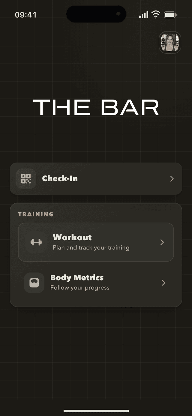 A gym's own branded member app